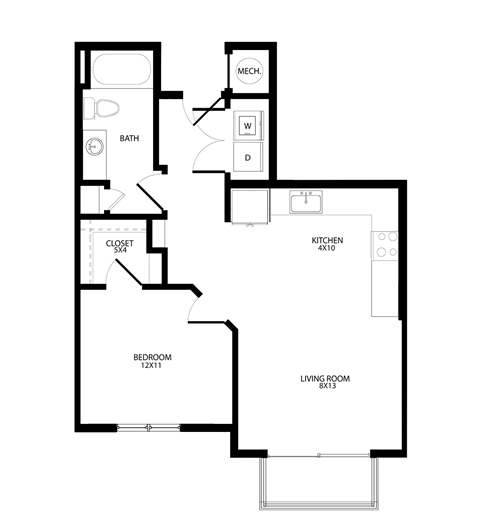 a floor plan of a house with an open floor plan